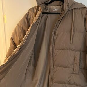 Zara puffy jacket, size M